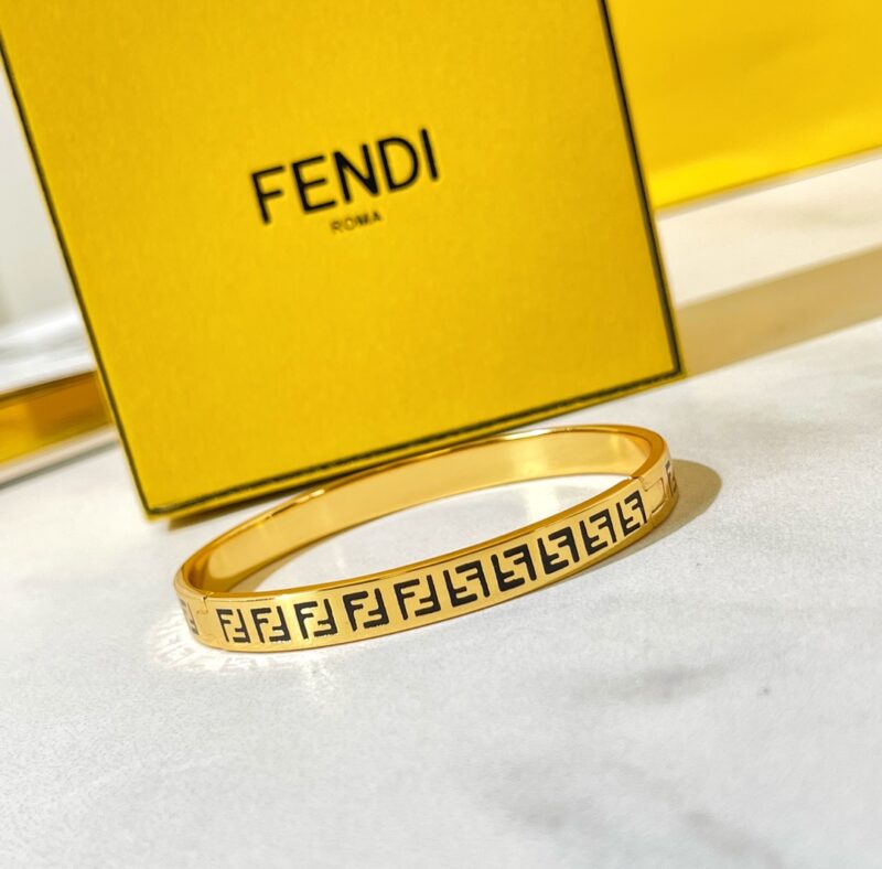FENDI芬迪FF金色手镯 - Image 6
