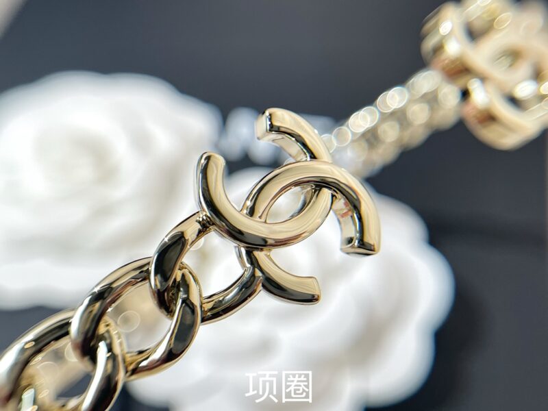 ☑️CHANEL香奈儿双c光面开口项圈项链 - Image 9