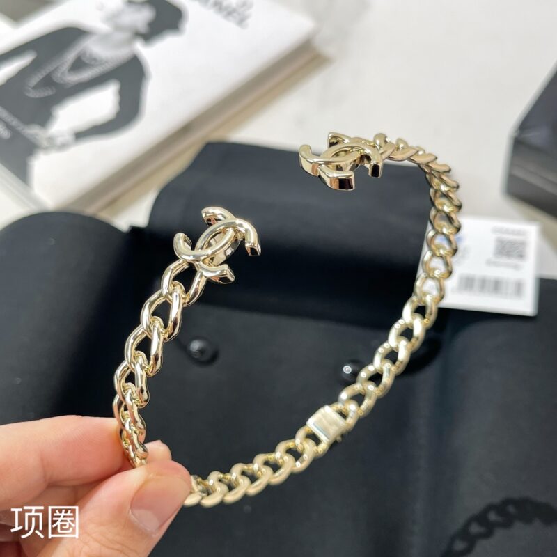 ☑️CHANEL香奈儿双c光面开口项圈项链 - Image 7