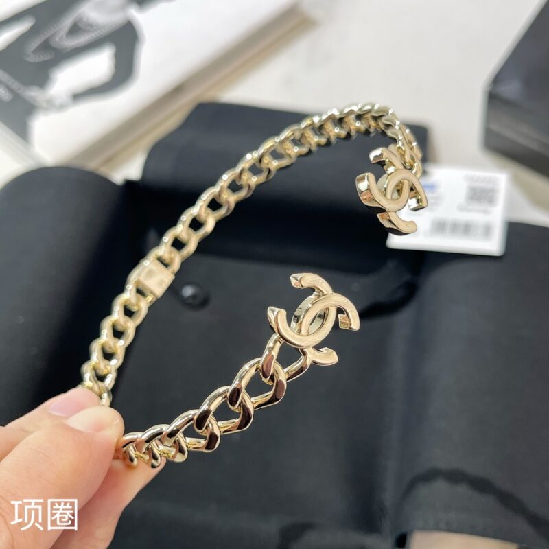 ☑️CHANEL香奈儿双c光面开口项圈项链 - Image 8