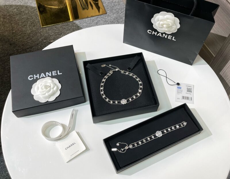 ☑️CHANEL香奈儿双c双层山茶花项链 手链 - Image 4