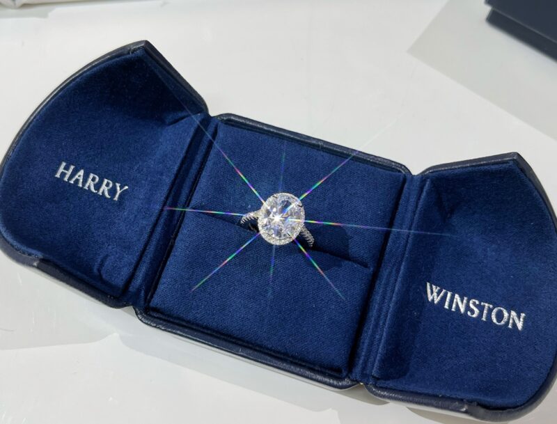 HARRY WINSTON HW海瑞温时顿 鸽子蛋钻石戒指钻戒 - Image 3