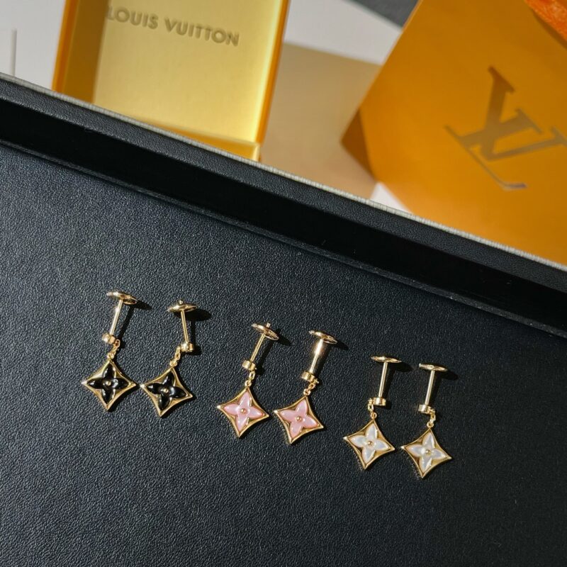 Louis Vuitton 路易威登 lv菱形贝母耳钉耳环 - Image 7