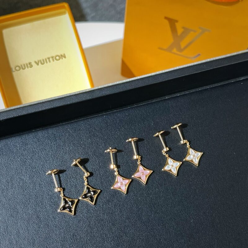 Louis Vuitton 路易威登 lv菱形贝母耳钉耳环 - Image 6