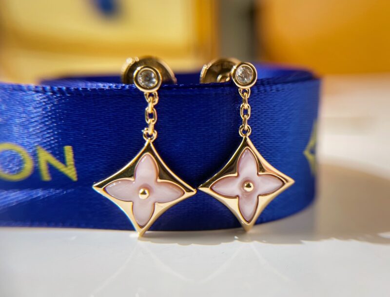 Louis Vuitton 路易威登 lv菱形贝母耳钉耳环 - Image 9