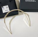 ☑️CHANEL香奈儿双c白钉珍珠发箍