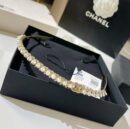 ☑️CHANEL香奈儿双c白钉珍珠发箍