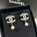 ☑️CHANEL香奈儿双c珍珠耳钉耳环