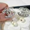 ☑️CHANEL香奈儿双c珍珠耳钉耳环