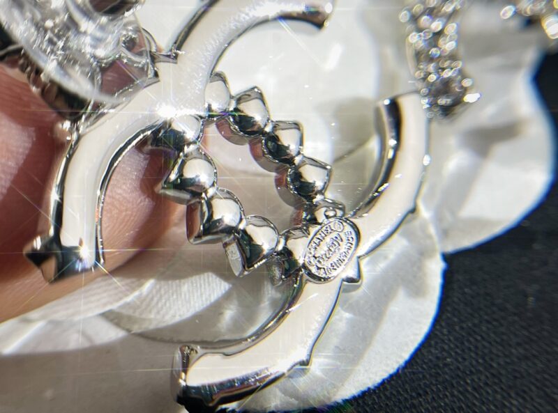 ☑️CHANEL香奈儿双c珍珠四叶草耳钉耳环 - Image 10