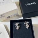 ☑️CHANEL香奈儿双c四叶草珍珠耳钉耳环