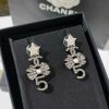 ☑️CHANEL香奈儿双c星星蝴蝶结5字耳钉耳环