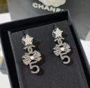 ☑️CHANEL香奈儿双c星星蝴蝶结5字耳钉耳环