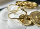 ☑️CHANEL香奈儿双c古圆形金币耳钉耳环