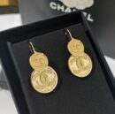 ☑️CHANEL香奈儿双c古圆形金币耳钉耳环