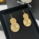 ☑️CHANEL香奈儿双c古圆形金币耳钉耳环