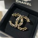 ☑️CHANEL香奈儿双c豹纹胸针