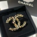 ☑️CHANEL香奈儿双c豹纹胸针