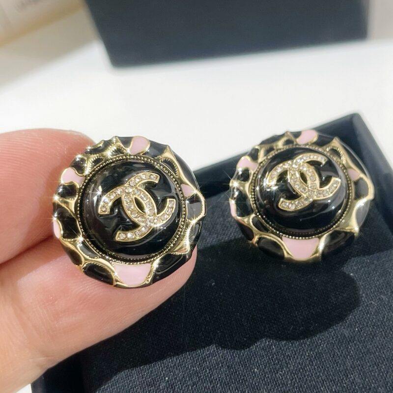 ☑️CHANEL香奈儿双c豹纹耳钉耳环 - Image 7