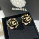 ☑️CHANEL香奈儿双c豹纹耳钉耳环