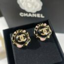 ☑️CHANEL香奈儿双c豹纹耳钉耳环