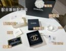 ☑️CHANEL香奈儿双c黑皮绳胸针