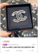 ☑️CHANEL香奈儿双c满钻胸针