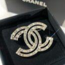 ☑️CHANEL香奈儿双c满钻胸针
