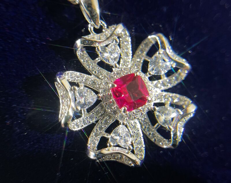 ☑️TIFFANY&Co.蒂芙尼四叶草红宝石项链 耳钉 - Image 10