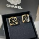 ☑️CHANEL香奈儿双c方形耳钉耳环
