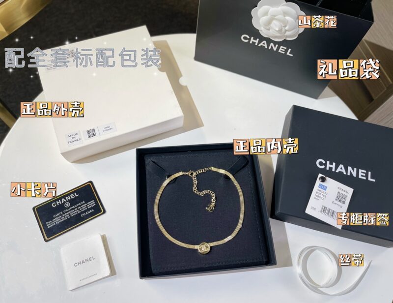 ☑️CHANEL香奈儿双c圆饼古金币项圈项链 - Image 3