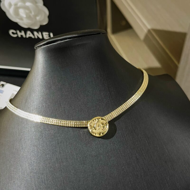 ☑️CHANEL香奈儿双c圆饼古金币项圈项链 - Image 8