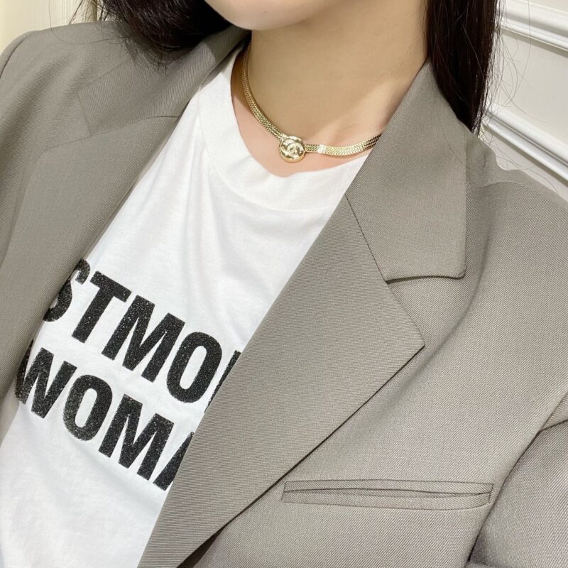 ☑️CHANEL香奈儿双c圆饼古金币项圈项链 - Image 5