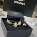 ☑️CHANEL香奈儿圆双c麦穗香水瓶山茶花耳钉耳环