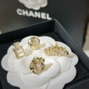 ☑️CHANEL香奈儿圆双c麦穗香水瓶山茶花耳钉耳环