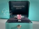 ☑️TIFFANY&Co.蒂芙尼方形粉钻戒指