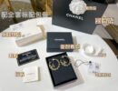 ☑️CHANEL香奈儿双c黑皮绳耳钉耳环