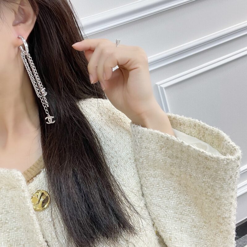☑️CHANEL香奈儿双c流苏耳钉耳环 - Image 5