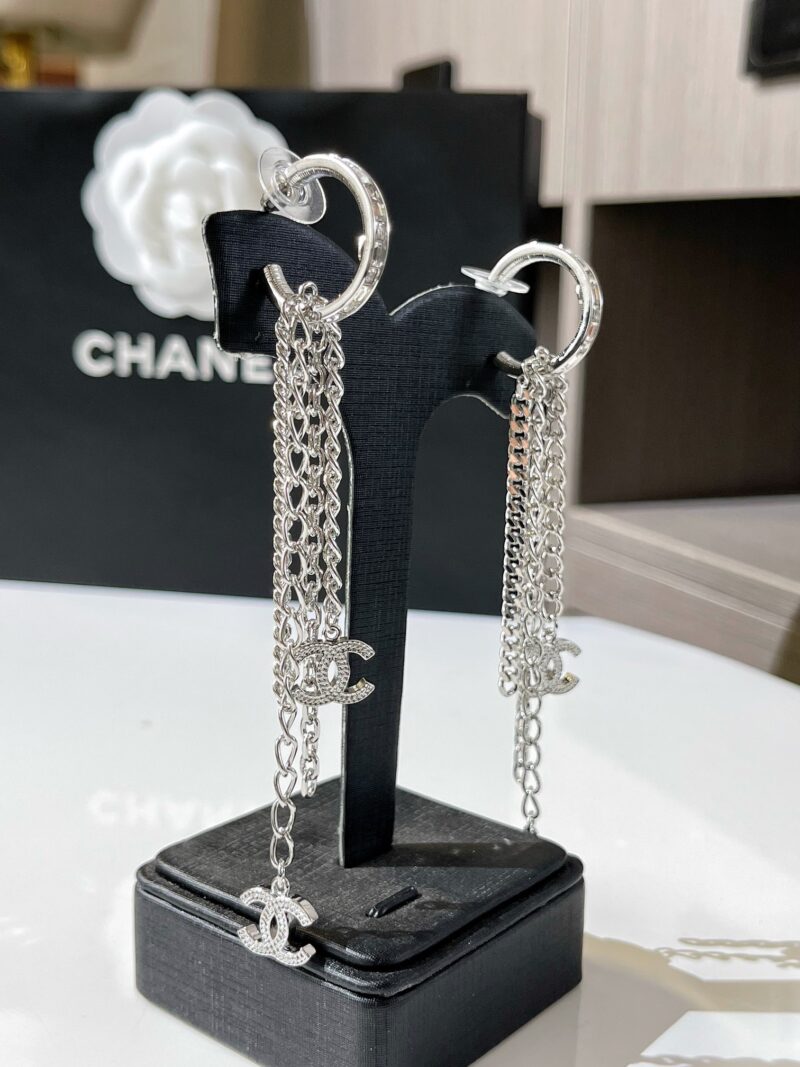 ☑️CHANEL香奈儿双c流苏耳钉耳环 - Image 7