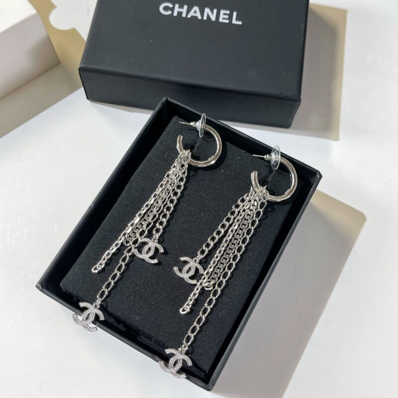 ☑️CHANEL香奈儿双c流苏耳钉耳环 - Image 6