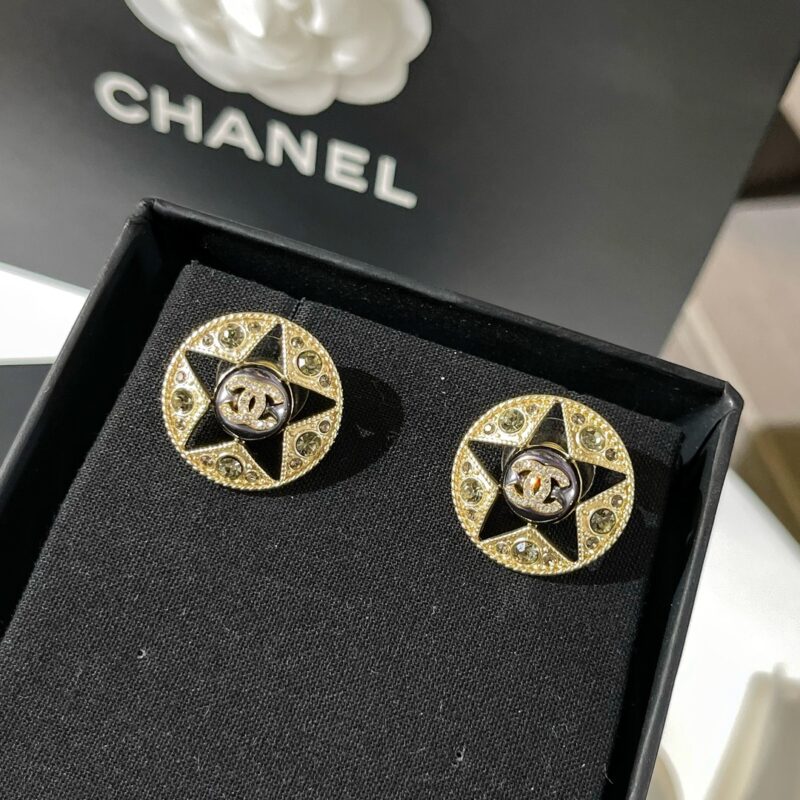 ☑️CHANEL香奈儿双c五角星⭐星星耳钉耳环 - Image 7