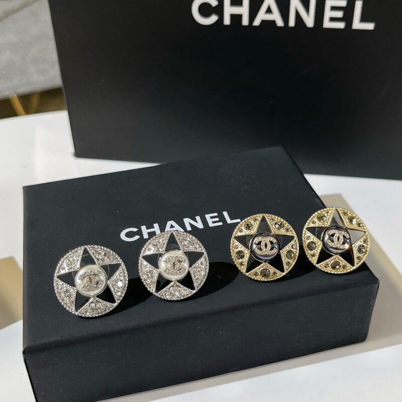 ☑️CHANEL香奈儿双c五角星⭐星星耳钉耳环 - Image 6