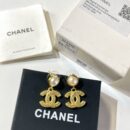 ☑️CHANEL香奈儿麦穗双c珍珠耳钉耳环