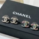 ☑️CHANEL香奈儿双c满钻耳钉耳环