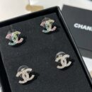 ☑️CHANEL香奈儿双c满钻耳钉耳环