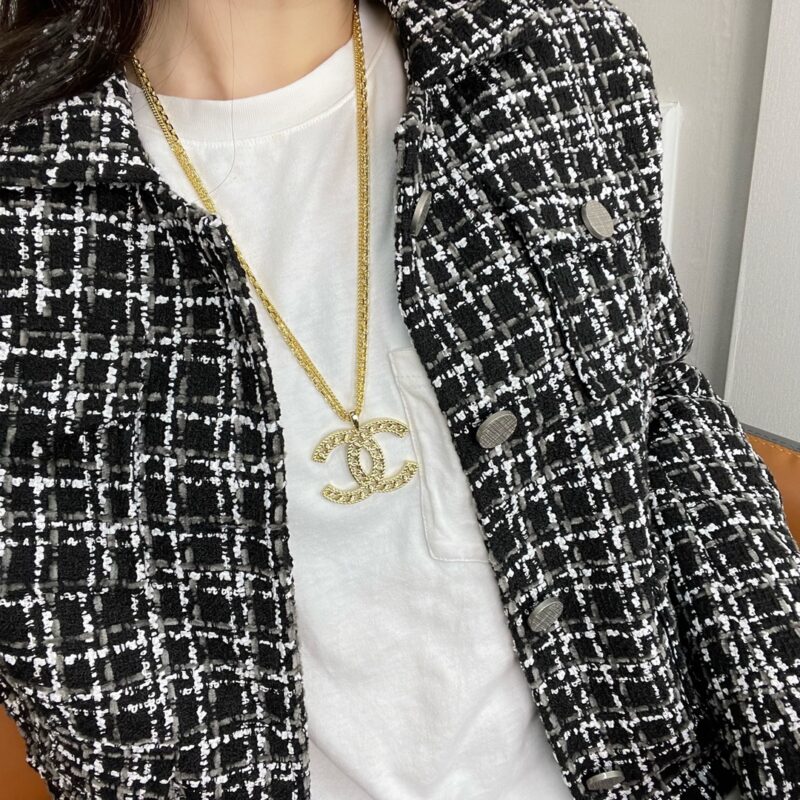 ☑️CHANEL香奈儿双层双c镂空项链 - Image 5