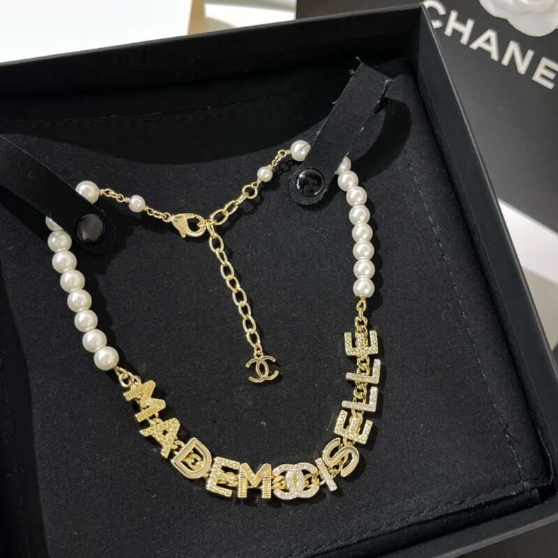 ☑️CHANEL香奈儿双c字母珍珠项链 - Image 4