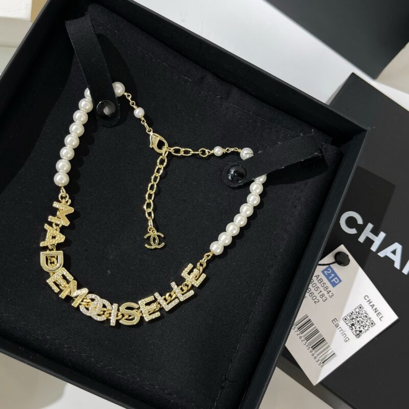 ☑️CHANEL香奈儿双c字母珍珠项链 - Image 6