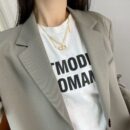 ☑️DIOR迪奥金色满钻CD珍珠星星项链