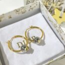 ☑️DIOR迪奥金色星星CD珍珠耳环耳钉